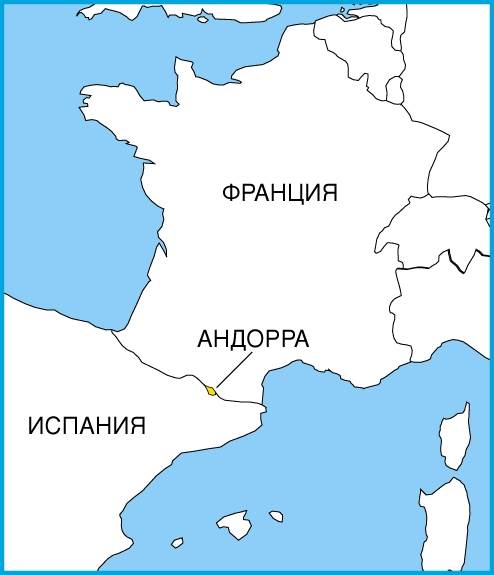 Андорра на карті