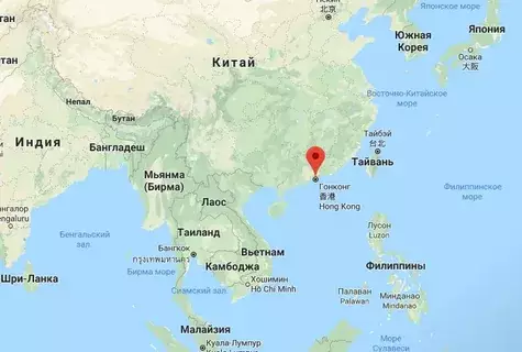 Гонконг на карті