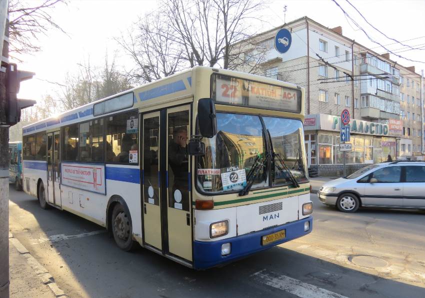 22 автобус Хмельницький маршрут та розклад руху