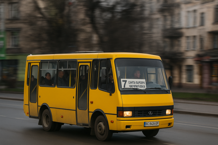 Маршрутка №7 у Луцьку