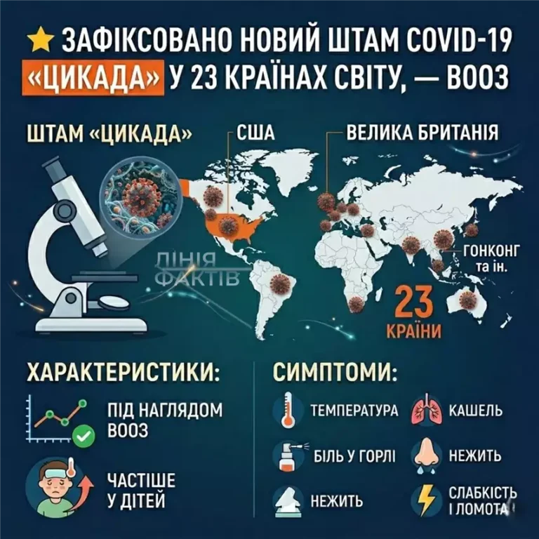 Штам коронавірусу "Цикада" - що потрібно знати батькам про симптоми