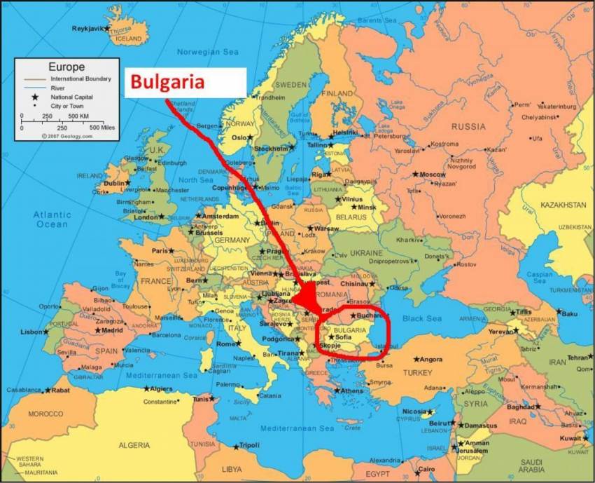 Де знаходиться Болгарія на карті Європи та що це дає мандрівнику