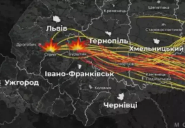 Масована дронова атака Росії на Західну Україну