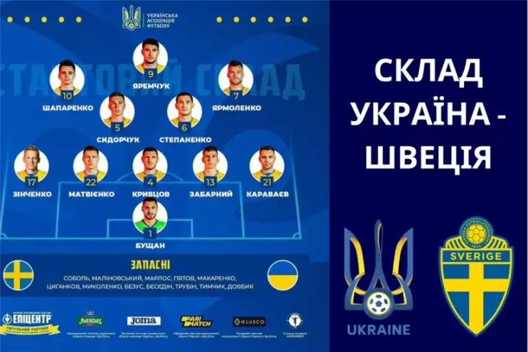 Ребров назвав склад на матч зі Швецією